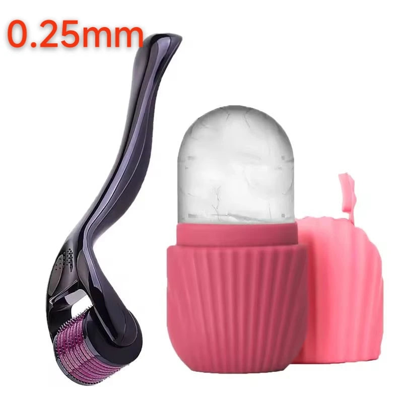Ice Face Roller & Gua Sha Set – Reduce Puffiness & Sculpt Your Face