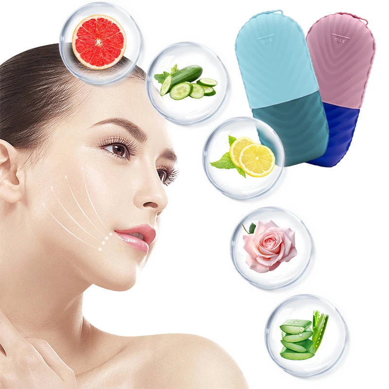 Ice Facial Roller for Glowing Skin – Reduce Puffiness & Tighten Pores