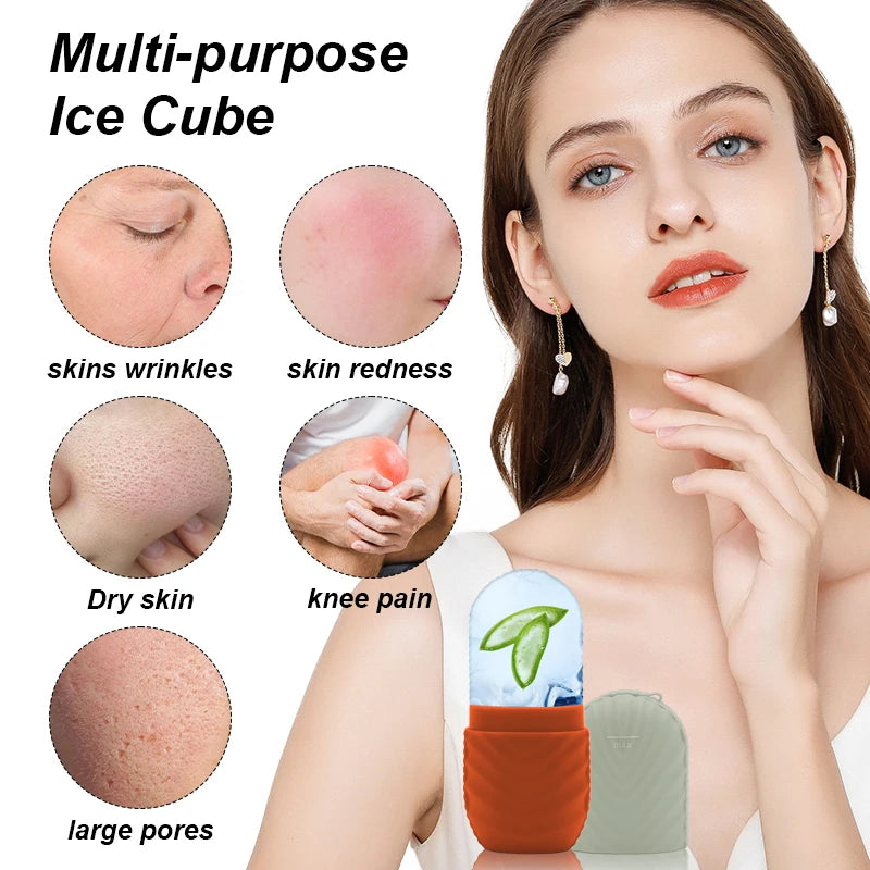 Ice Facial Roller for Glowing Skin – Reduce Puffiness & Tighten Pores